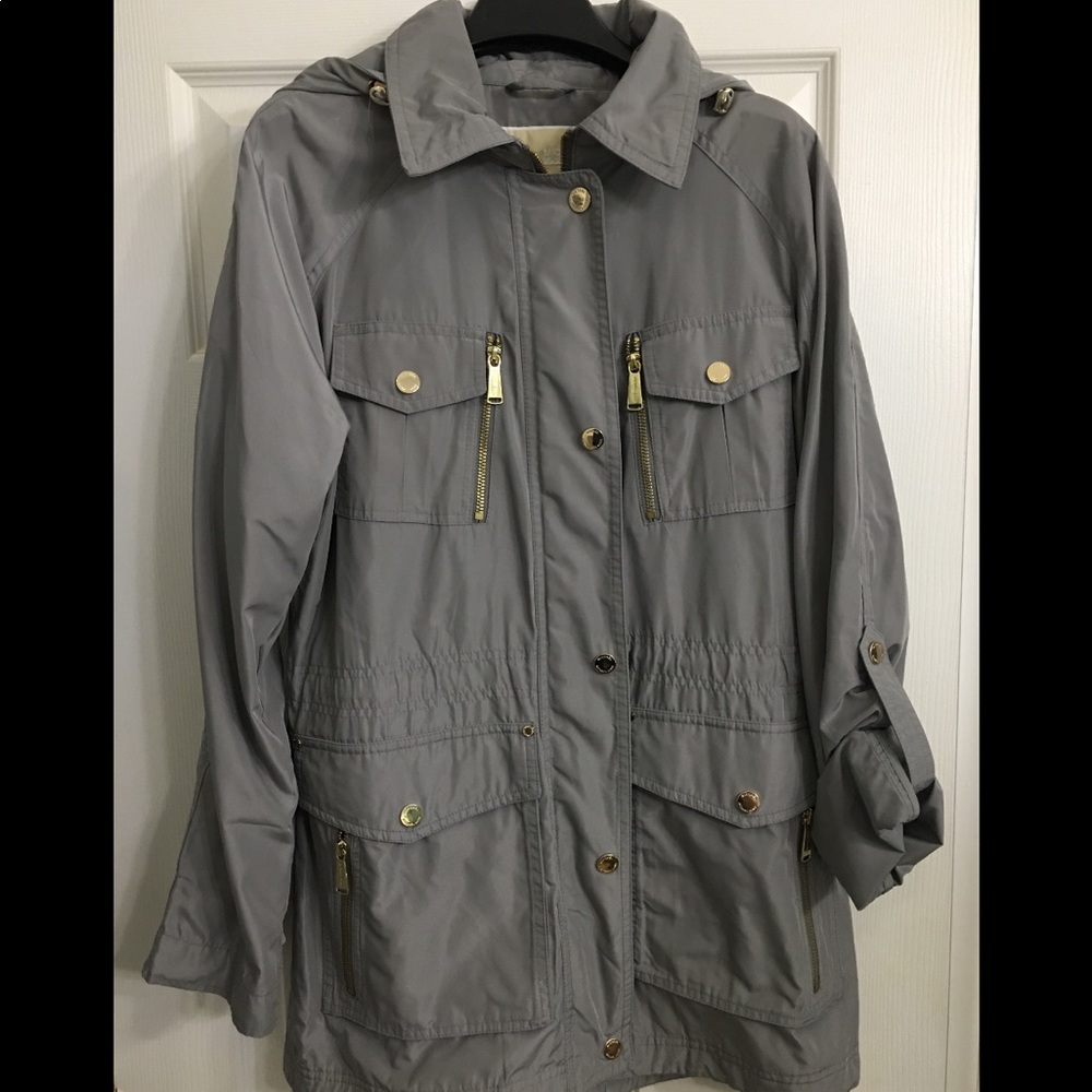 Micheal Kors Hooded Raincoat